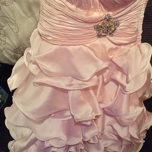 PROM! Elegant long light pink prom dress - Picture 5 of 6
